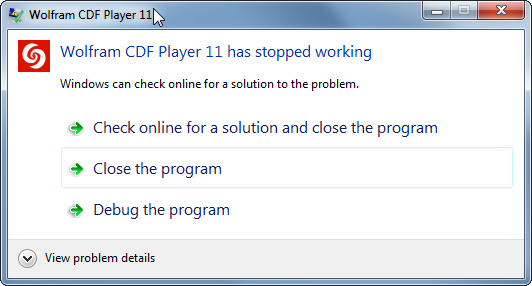 cdf file player